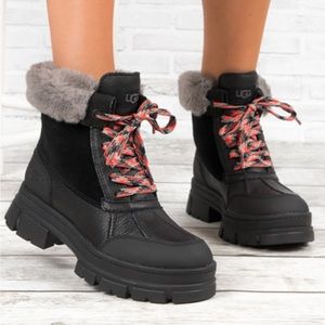 UGG Women’s Ashton Adie Black Waterproof Boot